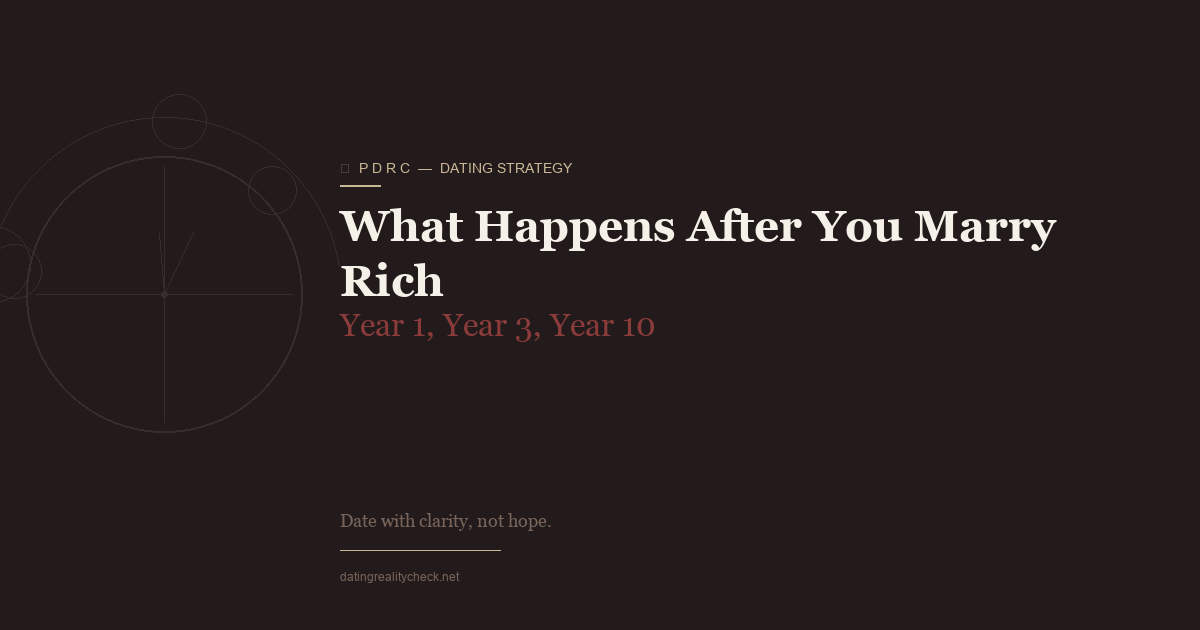 After Marrying Rich — What Actually Happens Year by Year