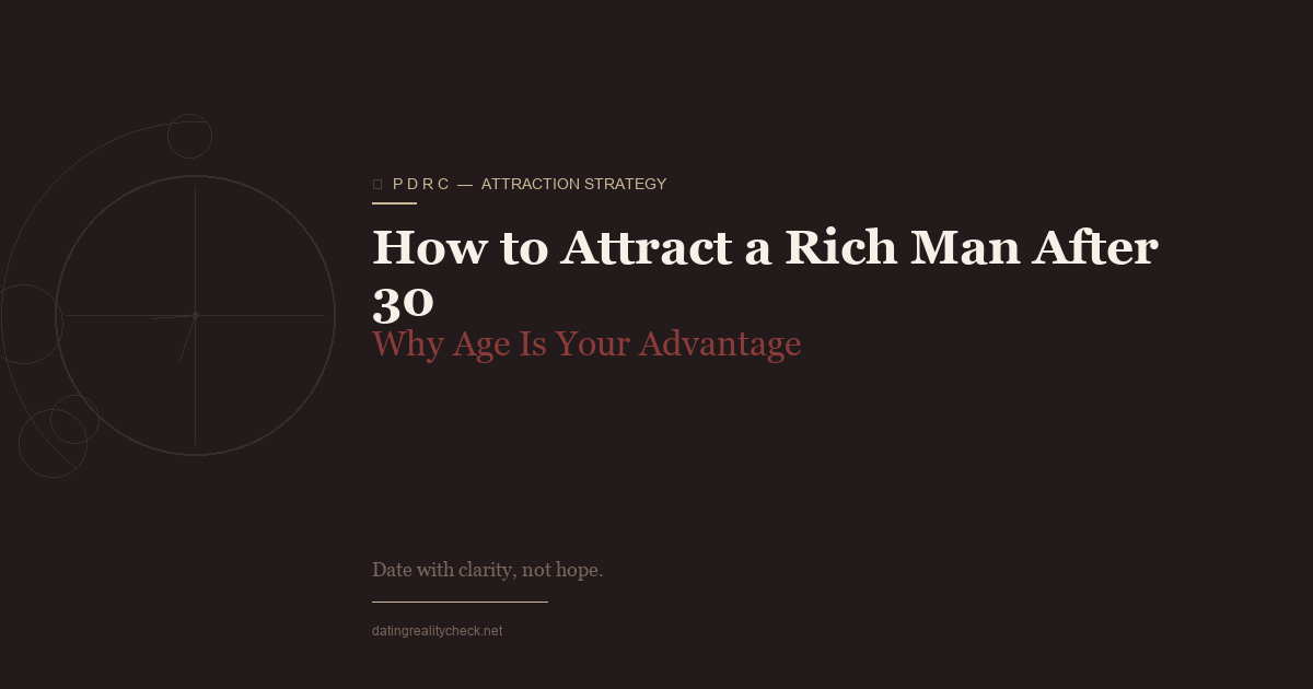 How to Attract a Rich Man After 30 — Why Age Is Your Advantage