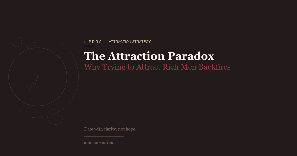 The Attraction Paradox — Why Trying to Attract Rich Men Backfires