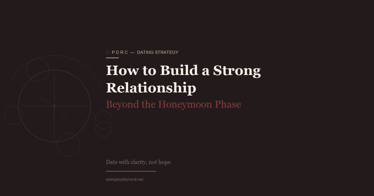 How to Build a Strong Relationship — What Survives the Honeymoon