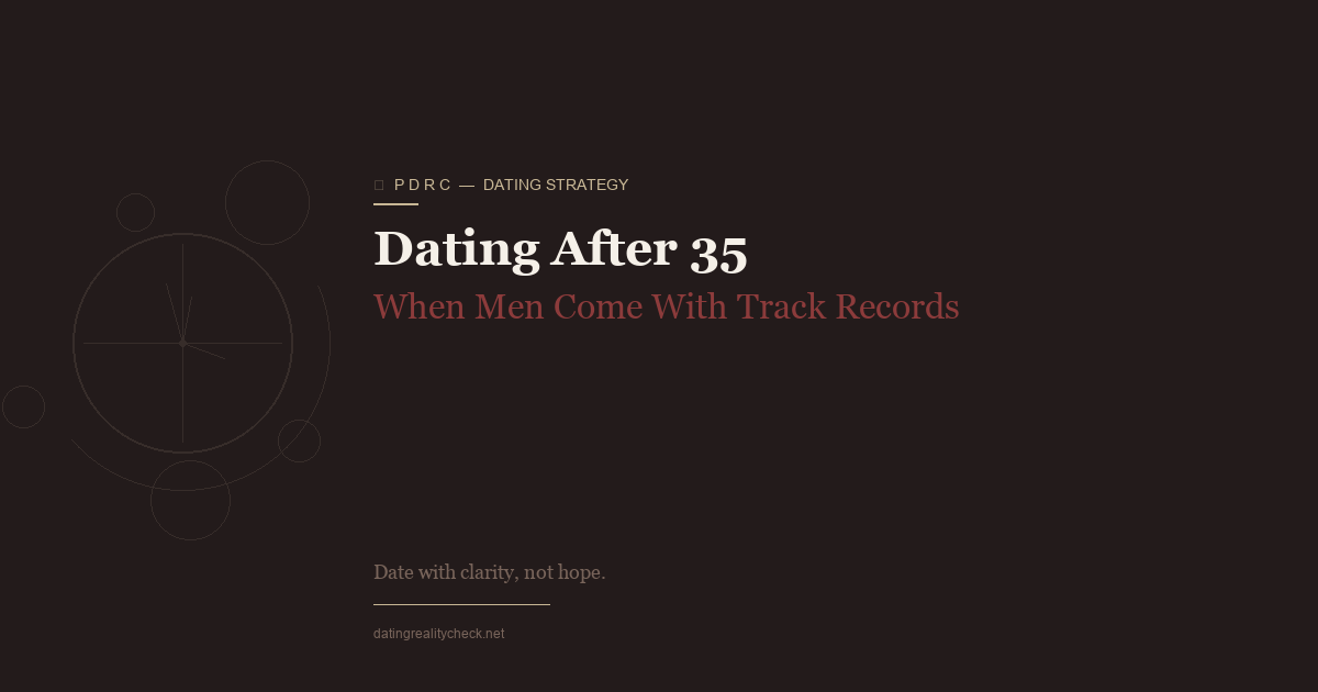 Dating After 35 — Men Come With Track Records Now
