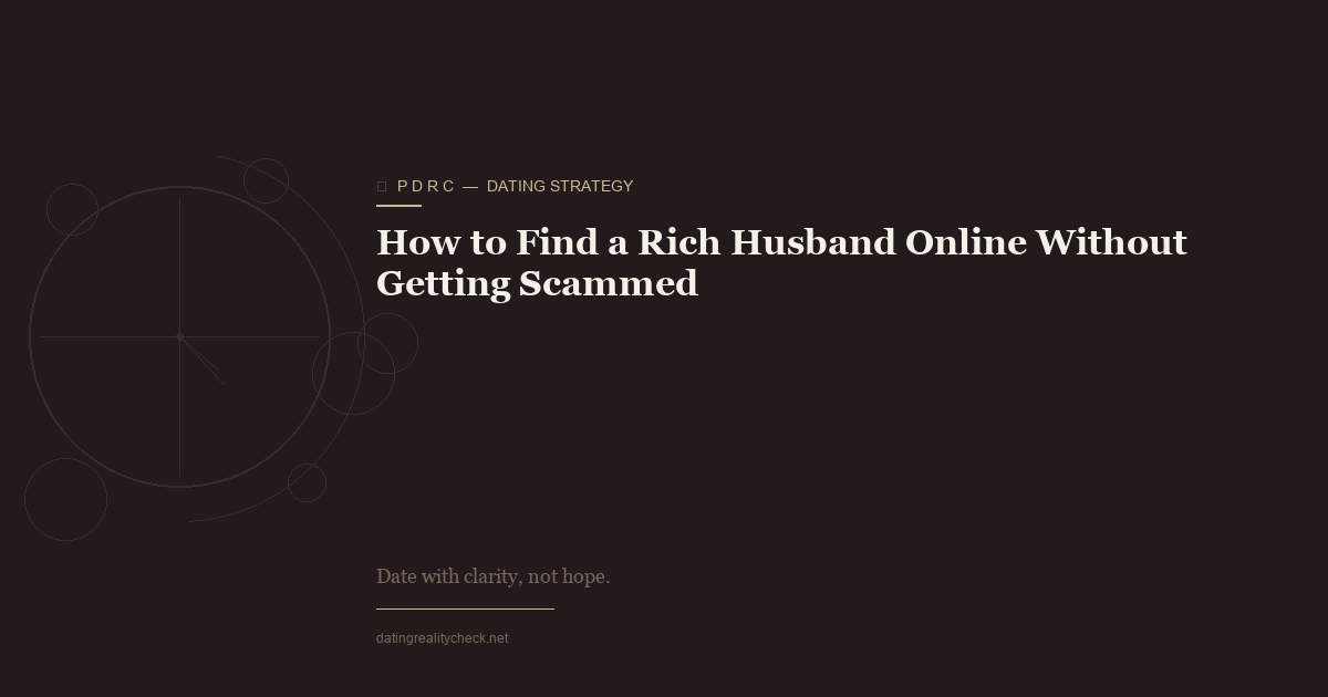 How to Find a Rich Husband Online Without Getting Scammed