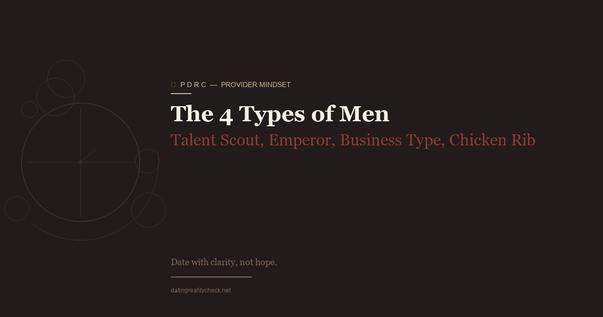 The 4 Types of Men in Dating — A Behavioral Investment Framework