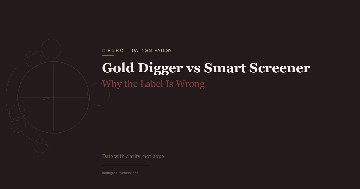 Gold Digger vs Smart Screener — Why the Label Is Wrong
