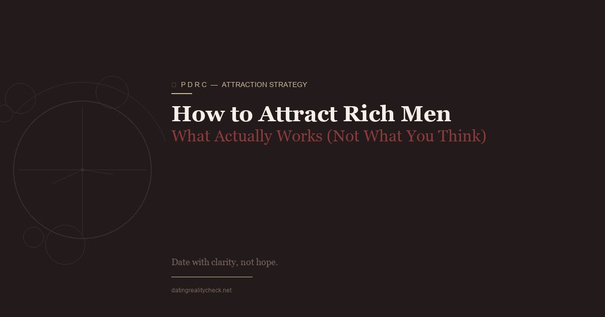 How to Attract Rich Men — What Actually Works (Not What You Think)