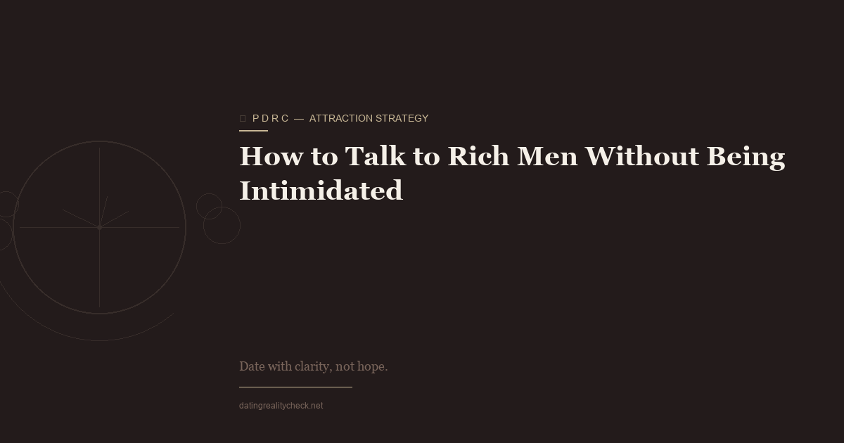 How to Talk to Rich Men Without Being Intimidated