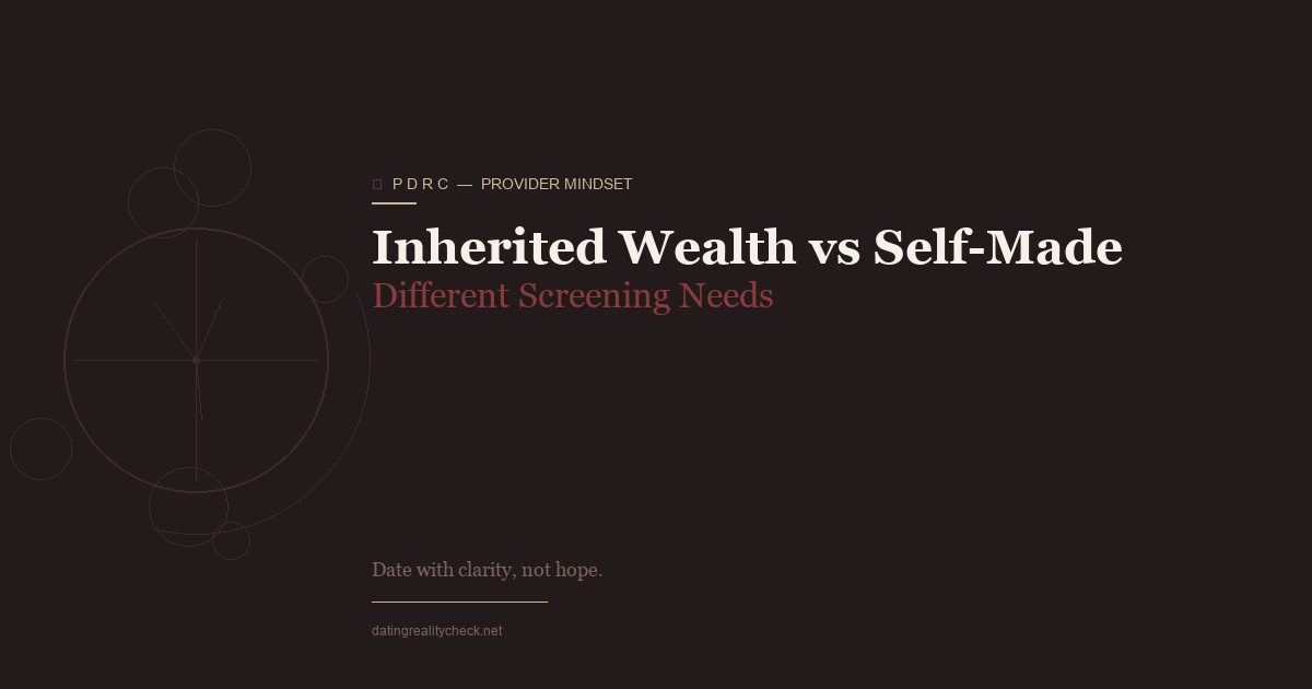 Inherited vs Self-Made Wealth — Different Screening Needs