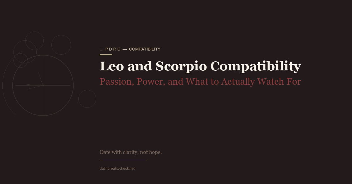 Leo and Scorpio Compatibility — Passion or Power Struggle?