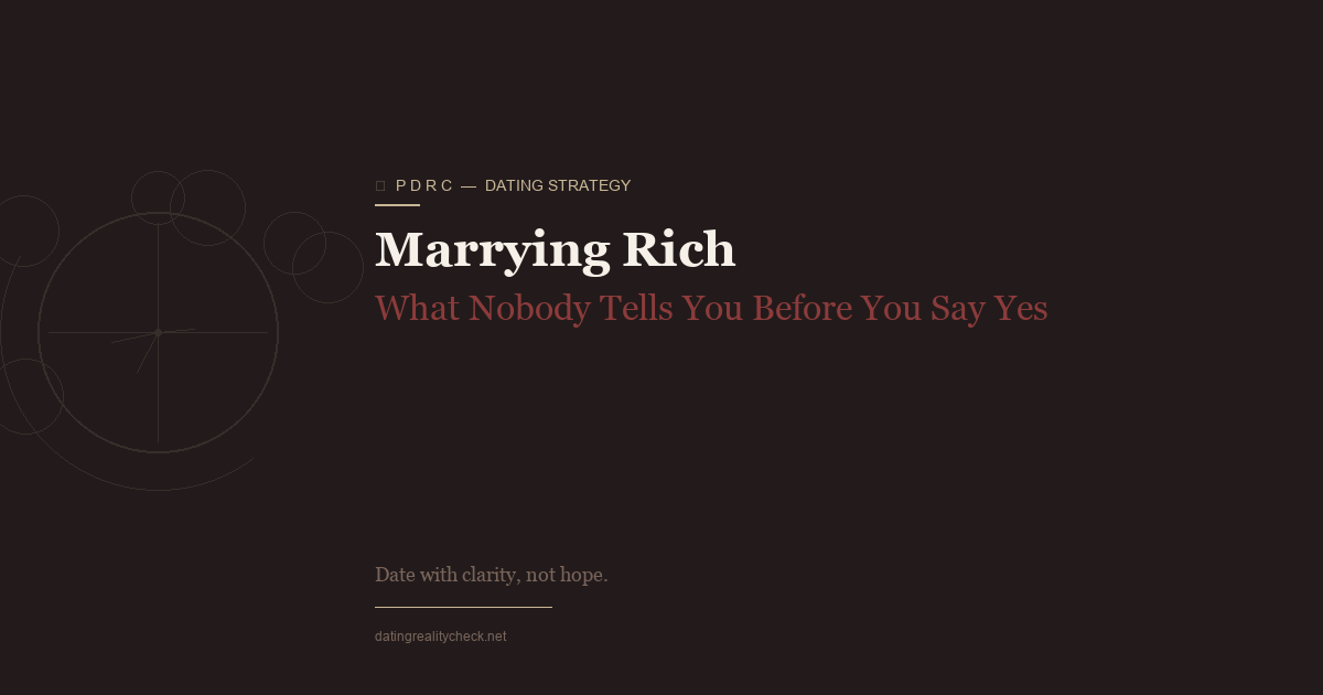 Marrying Rich — What Nobody Tells You Before You Say Yes