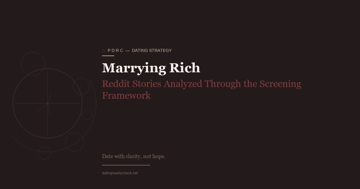 Marrying Rich — Reddit Stories Analyzed