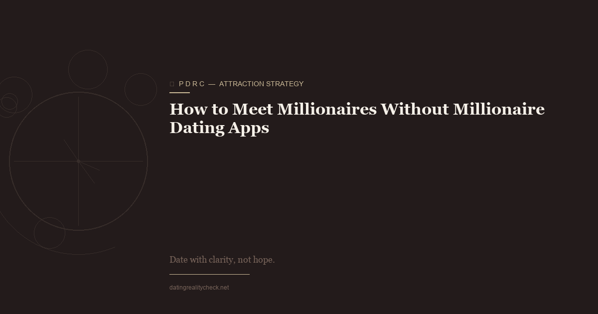 Meet Millionaires Without Dating Apps