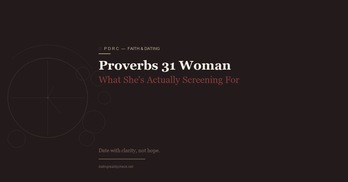 Proverbs 31 Woman — What She's Screening For