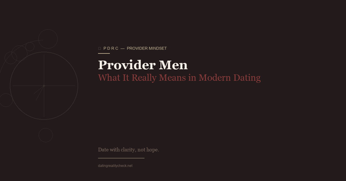 Provider Men — What It Really Means in Modern Dating
