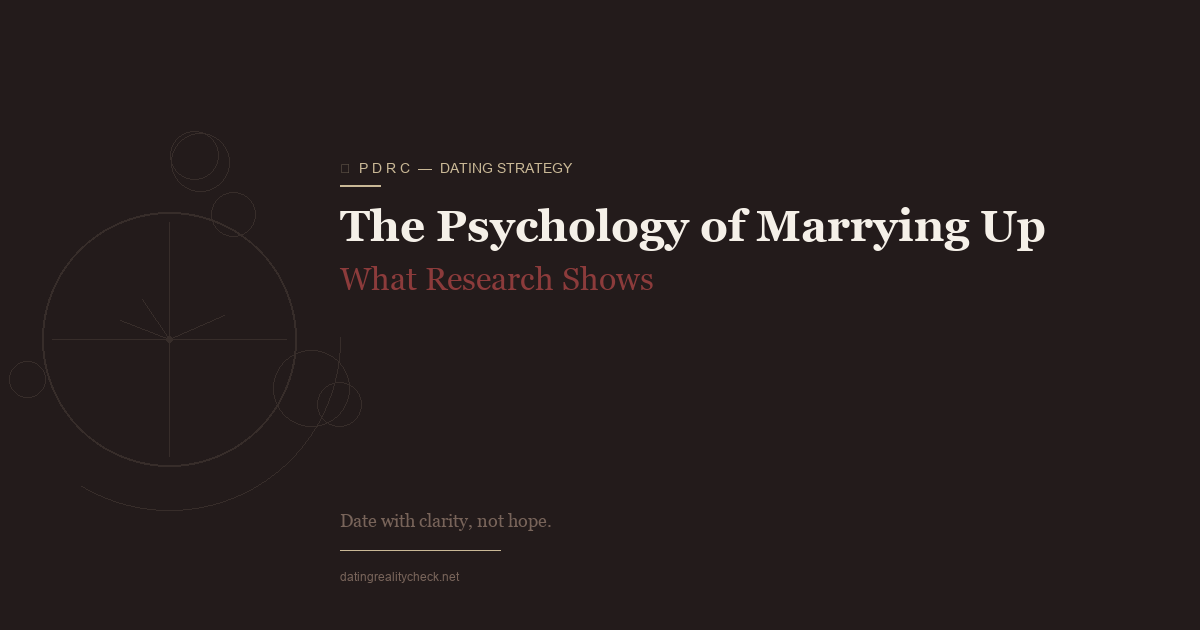 The Psychology of Marrying Up — What Research Shows