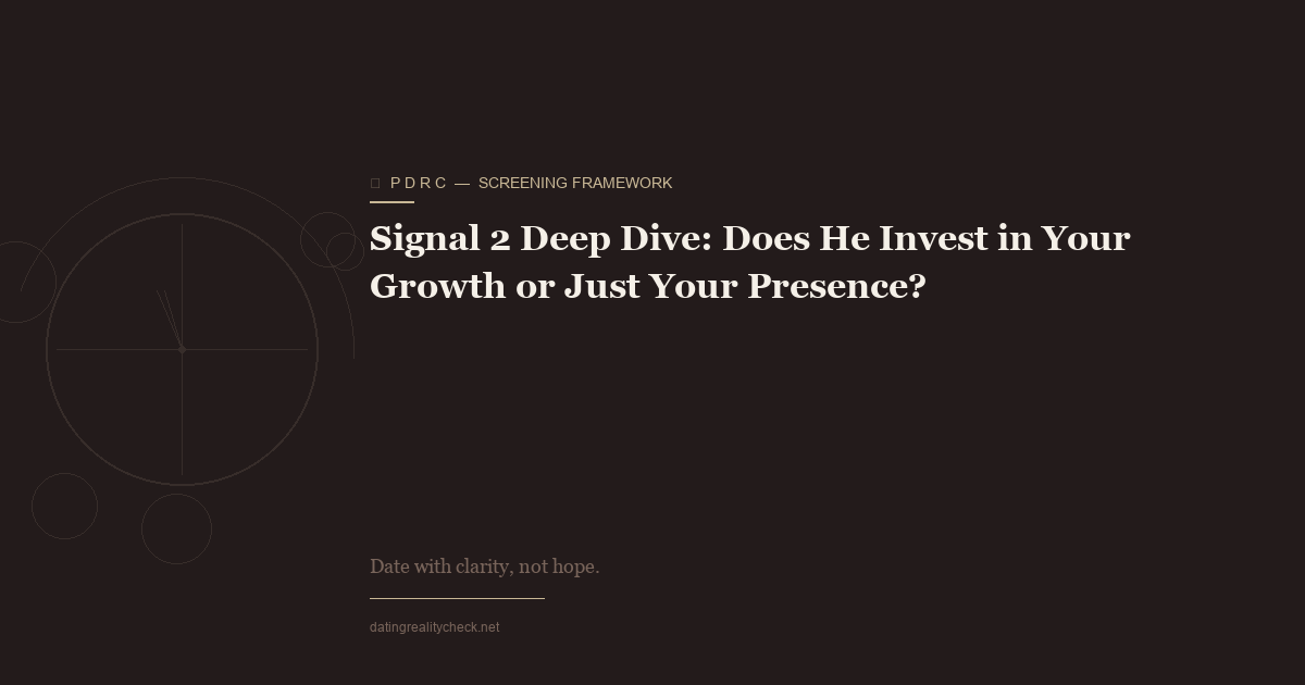 Signal 2: Growth vs Presence — The Provider Litmus Test