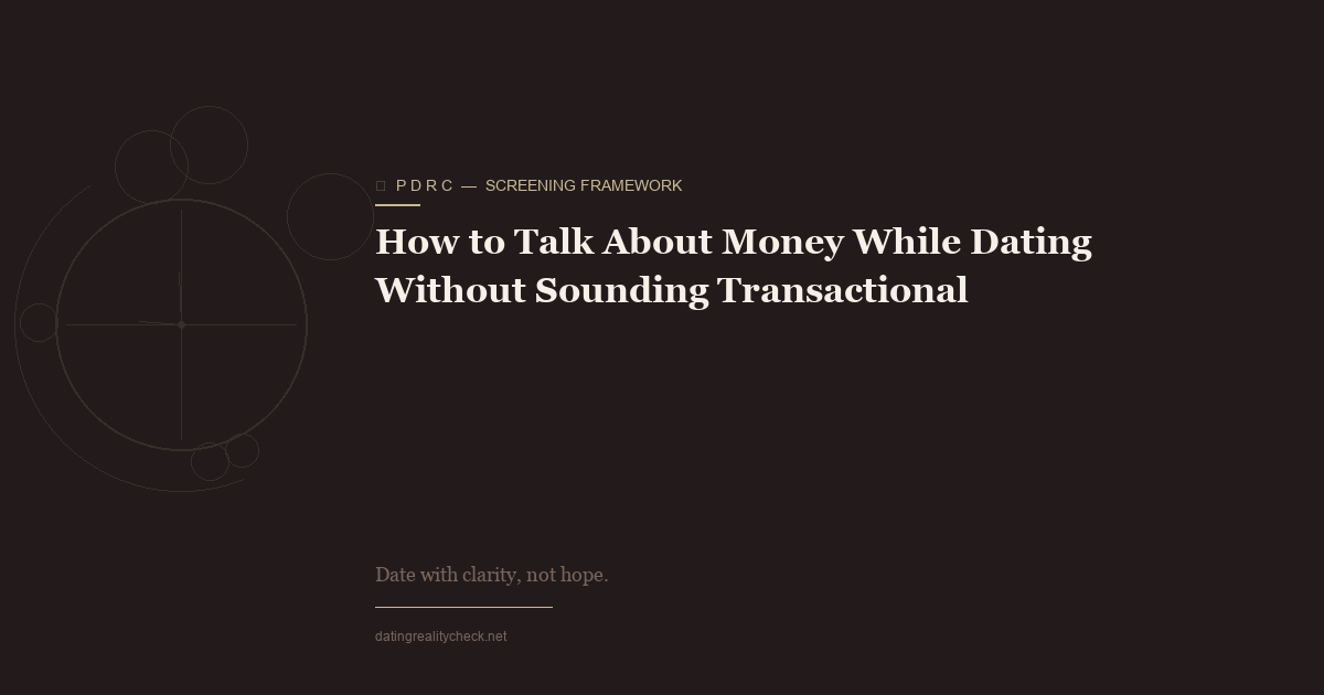 Talking About Money While Dating — Observation Over Discussion