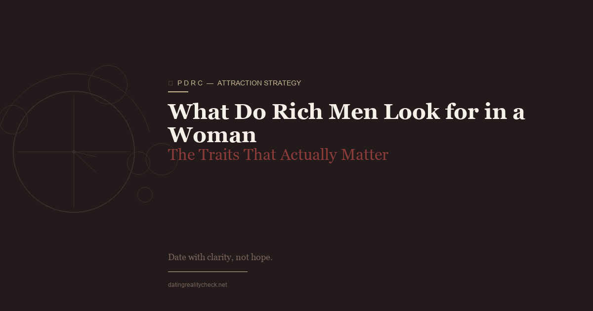 What Do Rich Men Look for in a Woman — Backed by Research, Not Fantasy