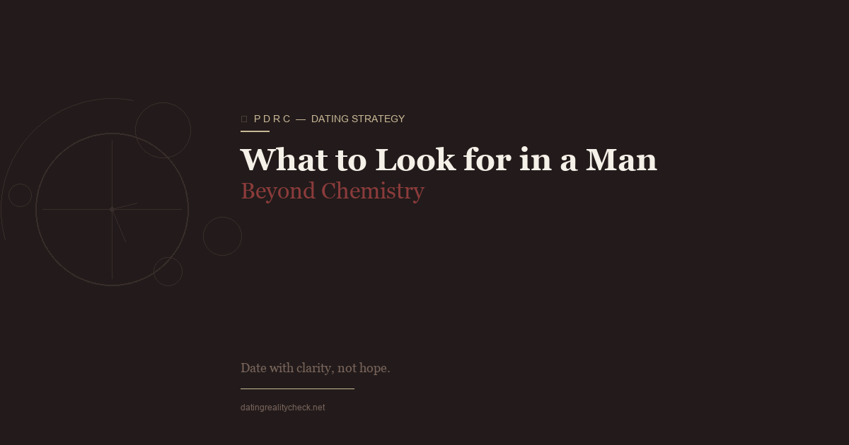 What to Look for in a Man — Beyond Chemistry and Checklists